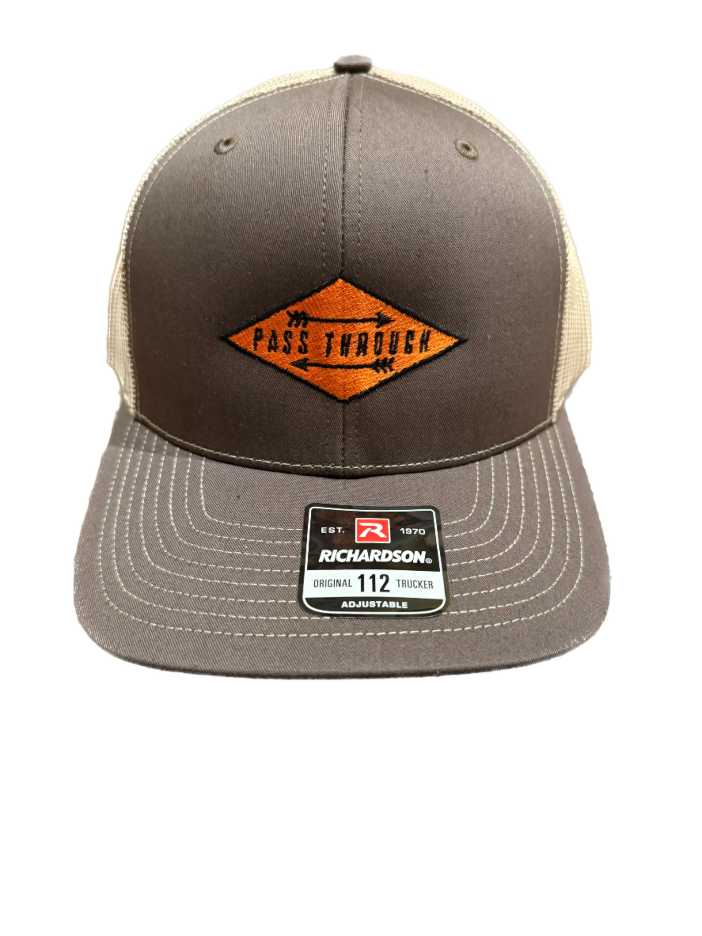 Pass Through Richardson 112 snap back (Brown/Khaki)